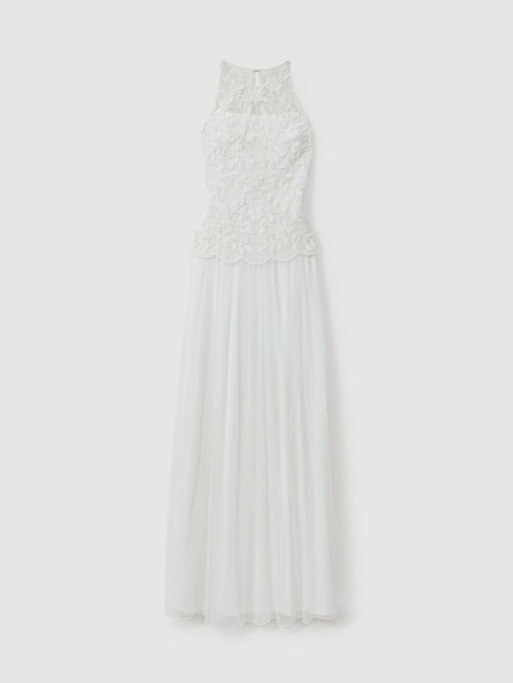Raishma Embellished High Neck Maxi Dress UK 12/ US 8